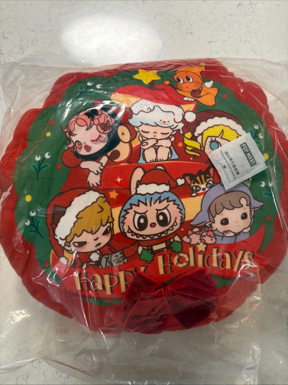 New Pop Mart Apple of My Eye Happy Holidays Pillow Labubu Molly Dimoo
Twinkle